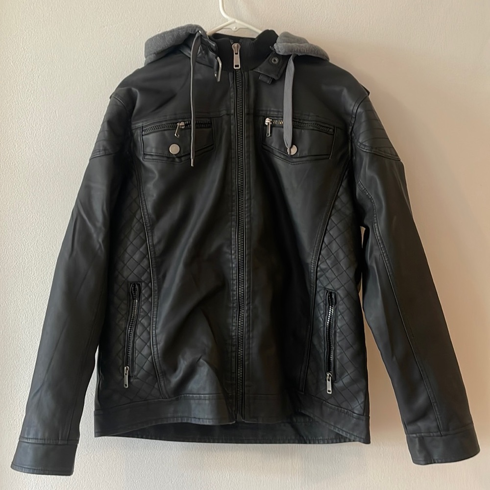 NWT Chor Black Leather Jacket